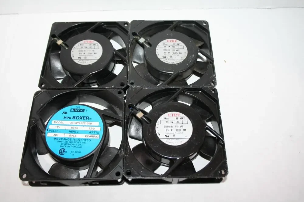 Lot of 4 A/C Fans Computer Generator Cooling Work